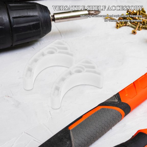 BESTYASH 20Pcs White Replacement Vending Machine Chute Plastic Block for Easy Installation and Item Stability