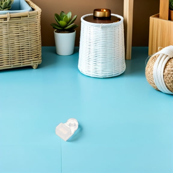 BESTYASH 20 Set Clear Plastic Mirror Mounting Clips with Screws for Frameless Glass, Cabinet, and Wall Installation Hardware