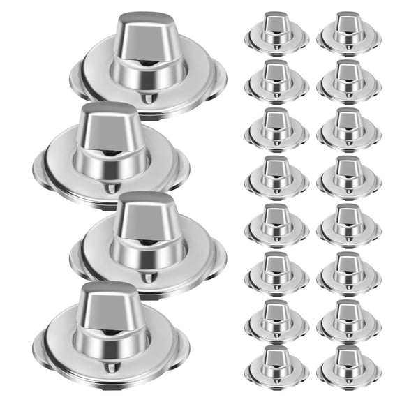 BESTYASH 20Sets Turn Button Fasteners with Mounting Screws for Rv Skirting and Marine Hardware Use