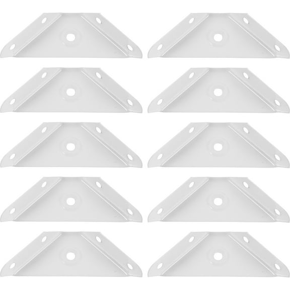 BESTYASH Countertop Support Brackets White Steel for Cabinet Strengthening 20Pcs