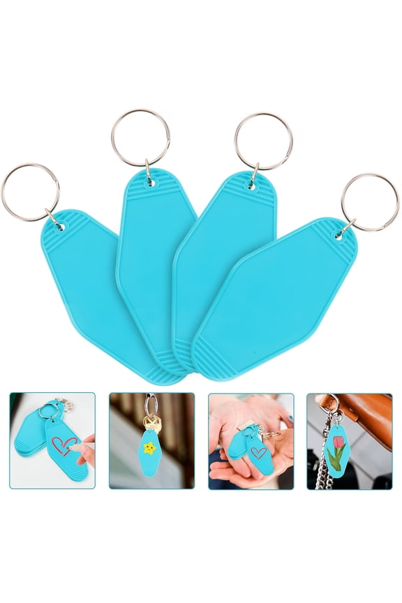 20-Pack Sky Plastic Key Labels with , Simple and for Travel, Home, Office Organization