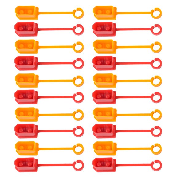 BESTYASH 20pcs Plug Protectors for Outlet Yellow Short-circuit Protection Plug Guard
