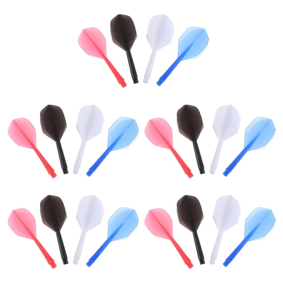 BESTYASH 20pcs Standard Flights Darts Shape Integrated Shaft and Flights Break