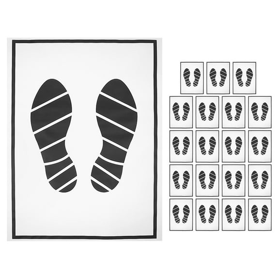 BESTYASH Multi-Color Disposable Paper Auto Floor Mats 20 Pieces Easy to Use and Replace for Vehicle