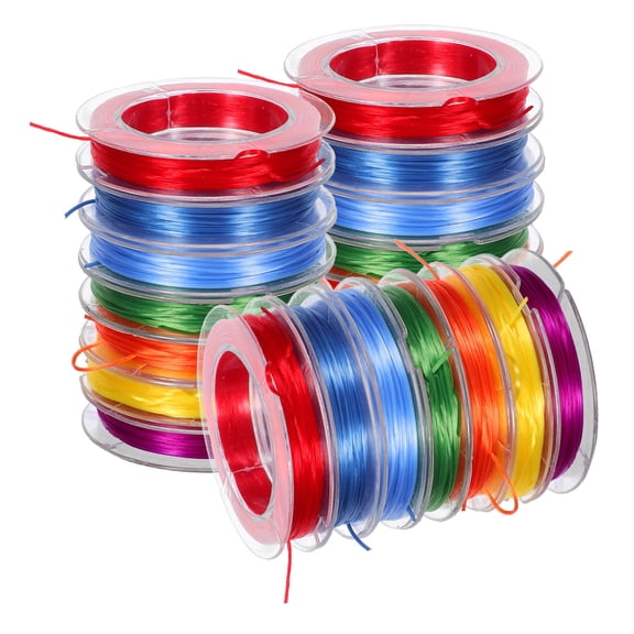 BESTYASH 21Pc DIY Elastic Beading Thread Durable Assorted Color Jewelry String for Outdoor Use