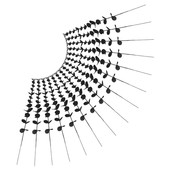 BESTYASH 24Pcs Faux Eucalyptus Picks Black Artificial Stems for Farmhouse Home Decoration