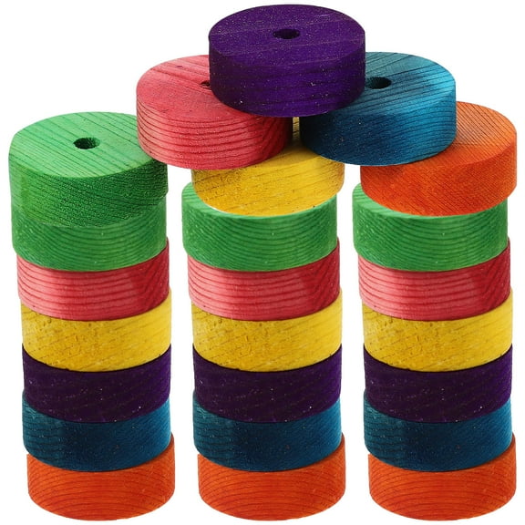 BESTYASH 24Pcs Building Toys Car Wheels Assorted Color for Kids Toy Car Parts