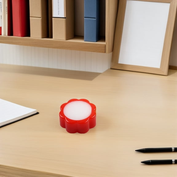 BESTYASH 24Pcs Finger Wetting Sponge with Floral Shape for Comfortable Office Use