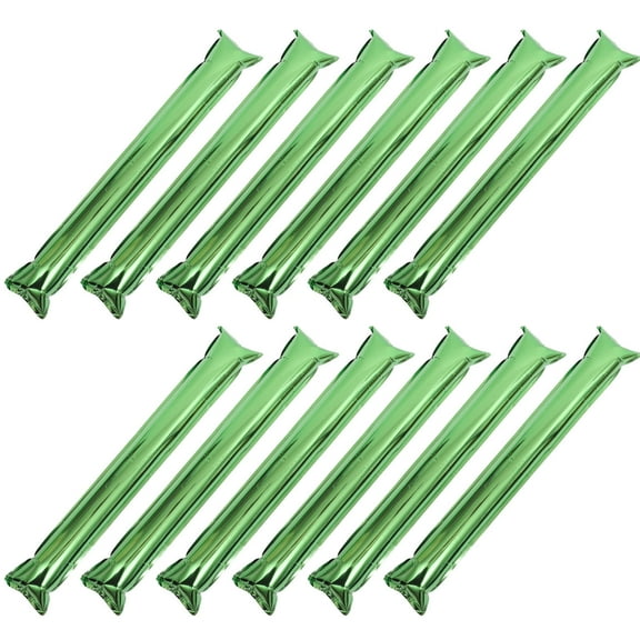 BESTYASH 24Pcs Green Inflatable Clapper Sticks for Team Spirit and Large Scale Event Cheering
