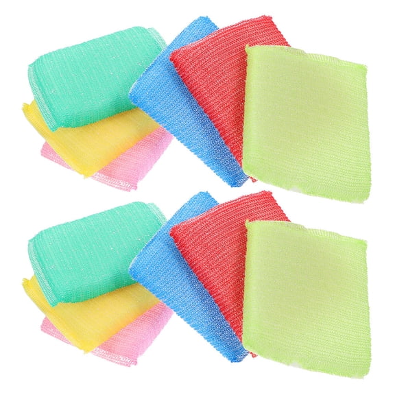 BESTYASH 24Pcs Heavy Duty Reusable Kitchen Scrubber Sponges Non Scratch Nylon Dish Cleaning Pads