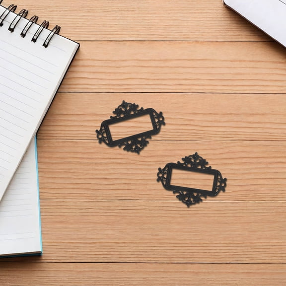 BESTYASH Sturdy Zinc Alloy Vintage Label Frame for Office Home Drawers 24Pcs