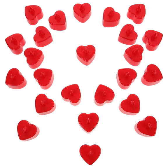 BESTYASH 24Pcs Realistic Red LED Candle Lamps Flameless for Safe Use and Party Decor