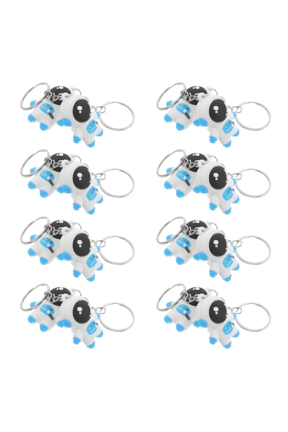 24-Pack Space-Themed Keychains with Assorted Color Astronaut Charms for Backpacks, Daily Use, and Accessories
