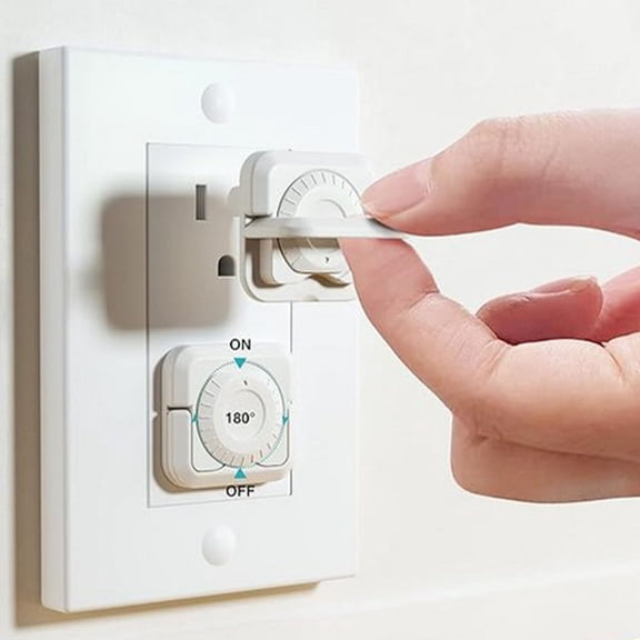 BESTYASH 24pcs Socket Protector Cover Child Proofing Electrical Safety Insulating ABS White