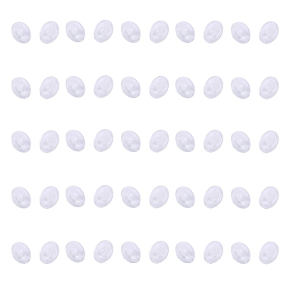 BESTYASH 25 Pairs of Eyeglasses Nose Pads Replacement Round White Support Nose Bridge for Sunglasses