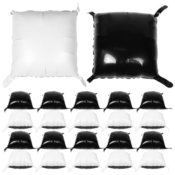 BESTYASH 25 Pcs Square Balloons for Birthday Inflatable Balloons in Elegant Style