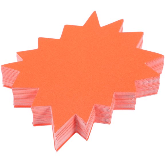 BESTYASH 250Pcs Blank Colored Price Labels for Retail Use with Eye Catching Orange Design