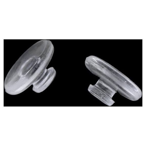 BESTYASH 25Pairs Glasses Nose Pads Silicone White for Eyeglasses Prevent Slipping Outdoors