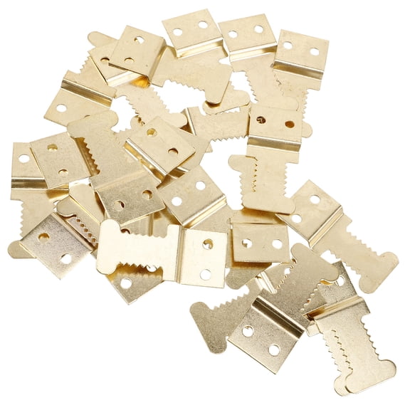 BESTYASH Khaki Canvas Picture Hanging Hooks Heavy Duty Alloy Wall Mounting Tools for Home 25 Pieces