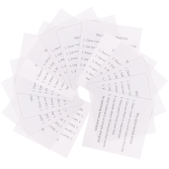 BESTYASH 25Pcs Inflatable Patch Kit Tpu Repair Patches for Tent Backpack Air Mattress Leakproof Durable