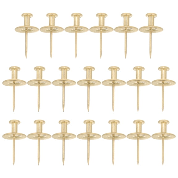 BESTYASH 25Pcs Decorative Plated Gold Picture Frame Tacks for Hanging Photos and Art