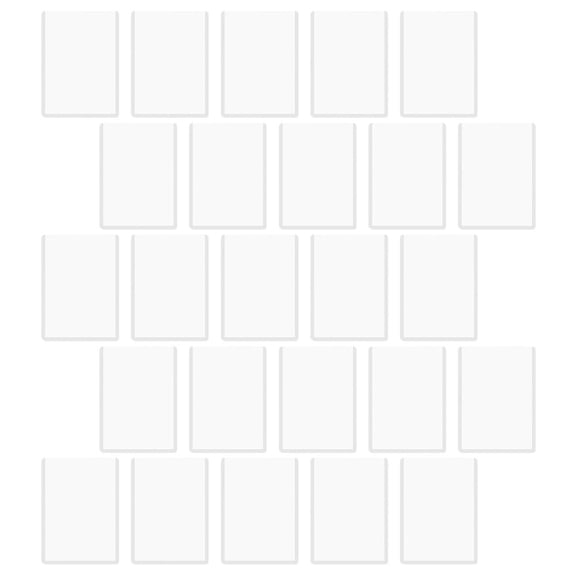 BESTYASH 25Pcs Transparent PVC Card Protective Sleeves Durable Hard Card Holders for Game and Trading Cards