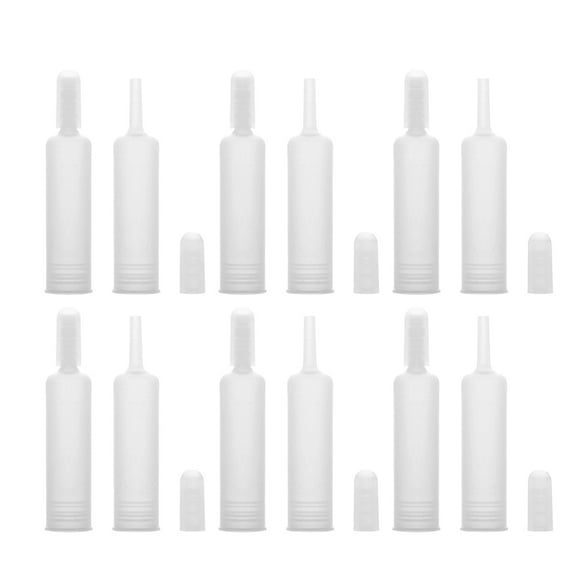 BESTYASH 25Pcs White Ampoule Bottle Drop Cover Plastic Ampoule Bottle Lid for Effortless Cosmetic Serum Use