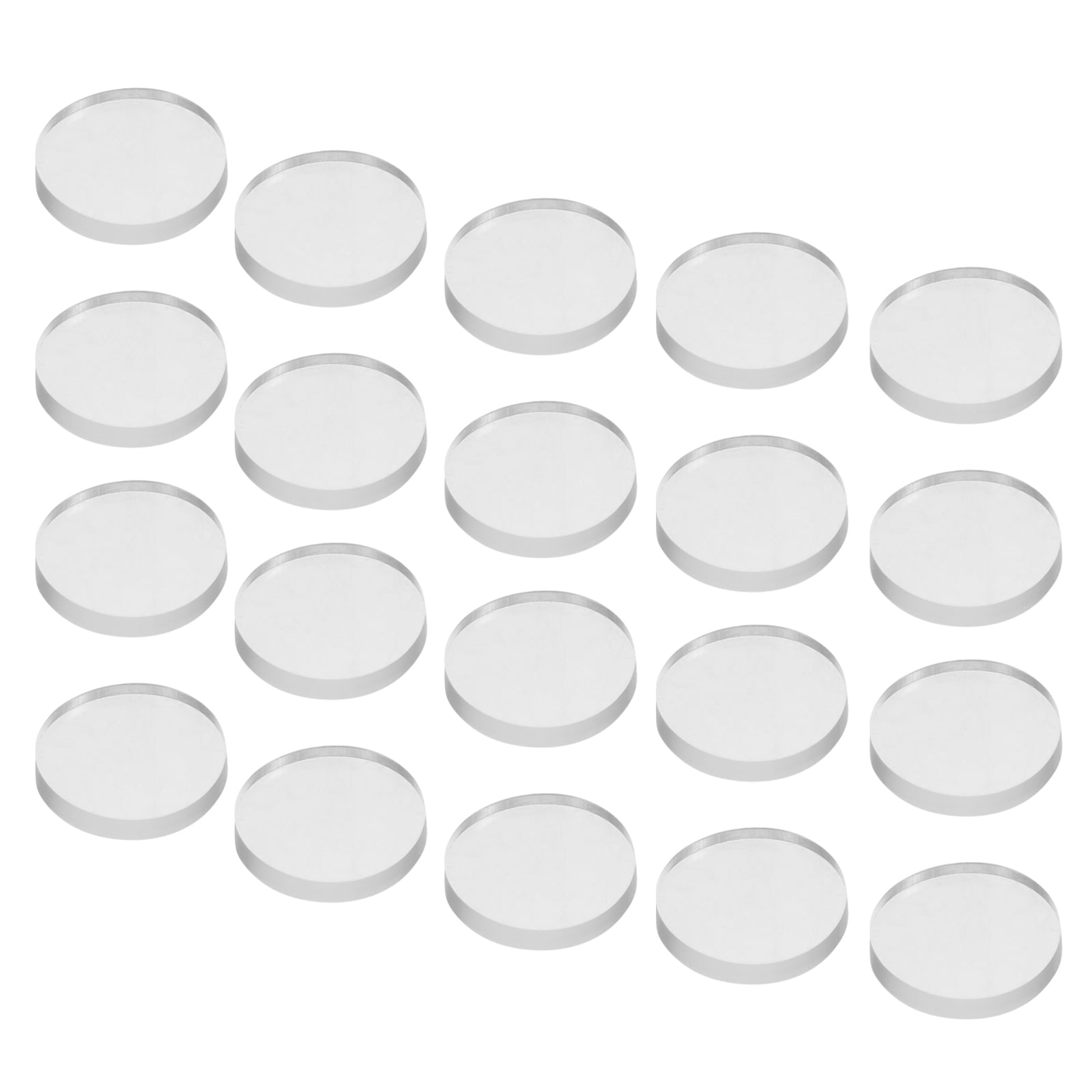 BESTYASH 25Pcs White Non Adhesive Silicone Table Grip Pads Glass ...