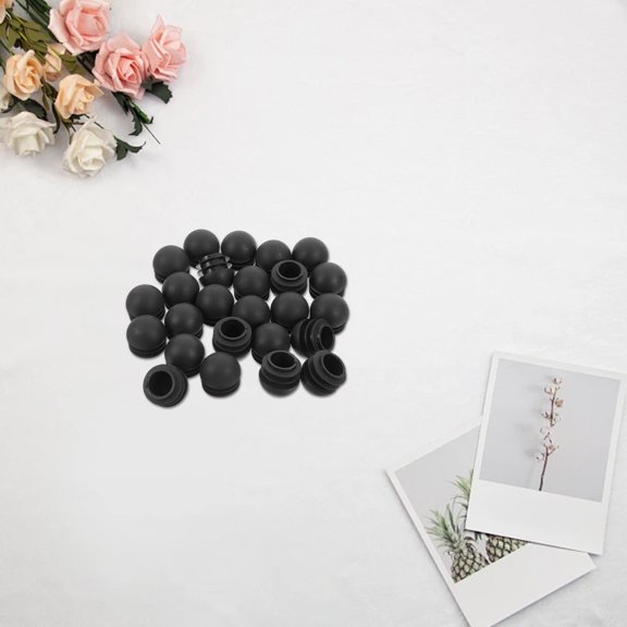 BESTYASH 25pcs Allen Head Plug Round Plastic Plug for Construction Sites Blocking Objects