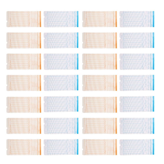 BESTYASH 285Pcs Attendance Card Sheets High Precision Punch Position for Time Clocks