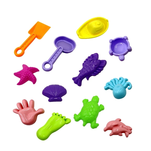BESTYASH 28Pcs Outdoor Toys Plastic Assorted Color for Building Sand and Imagination Development