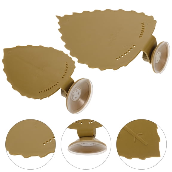 BESTYASH 2PCS Aquarium Ornaments Basking Platform For Large Turtles Resin Green