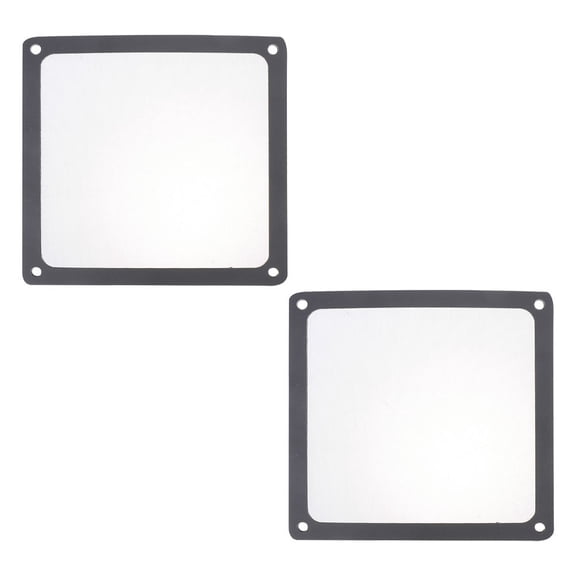 BESTYASH 2PCS Dust Screen for Computer Case Fan Black Nylon Mesh Protector for Daily Use