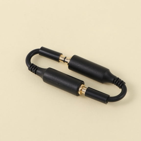 BESTYASH 2PCS Headphone Jack Extender Black TPE for Phone Tablet Media Player Back to School