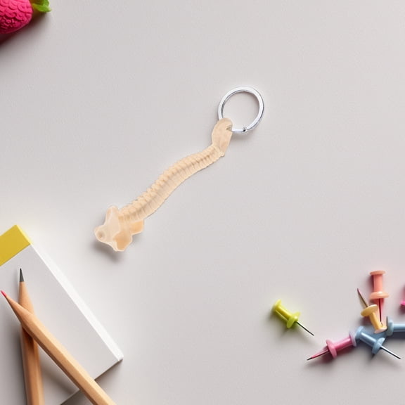 BESTYASH 2Pcs Spine Keychain with Realistic Human Spine Model for Biology Study Professionals and Decoration