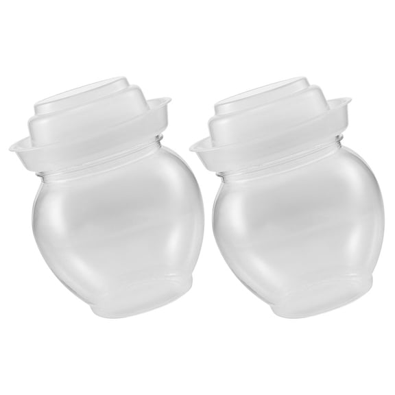 BESTYASH 2Pack Clear Sealing Pickle Jars Multi-function Food Storage Kitchen Organization