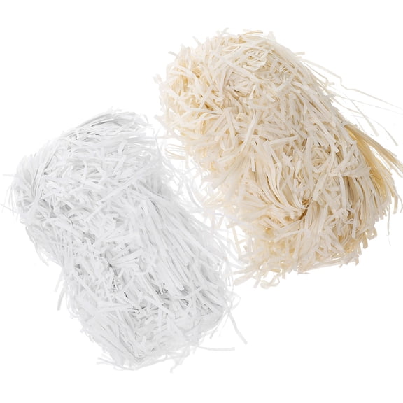 BESTYASH 2Packs Lightweight Paper Shreds for Box Stuffing and Decorative Packaging