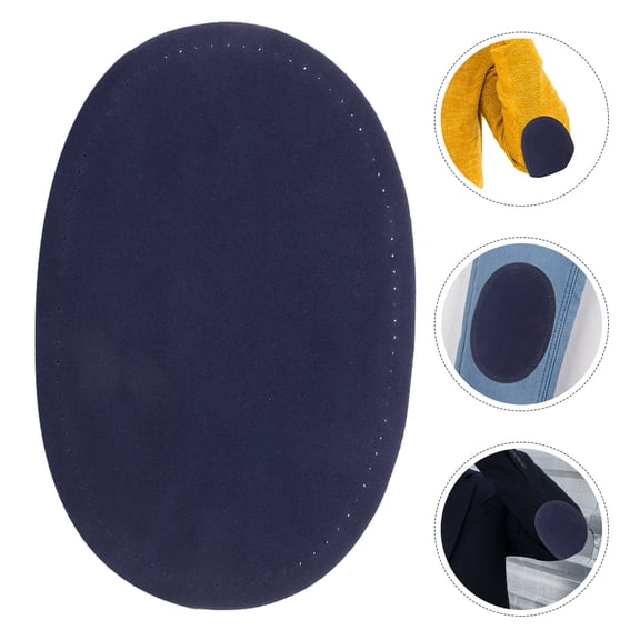 BESTYASH 2Pair Blue Iron on Elbow Patches for Jackets and Sweaters Durable Fabric Patch for Clothes