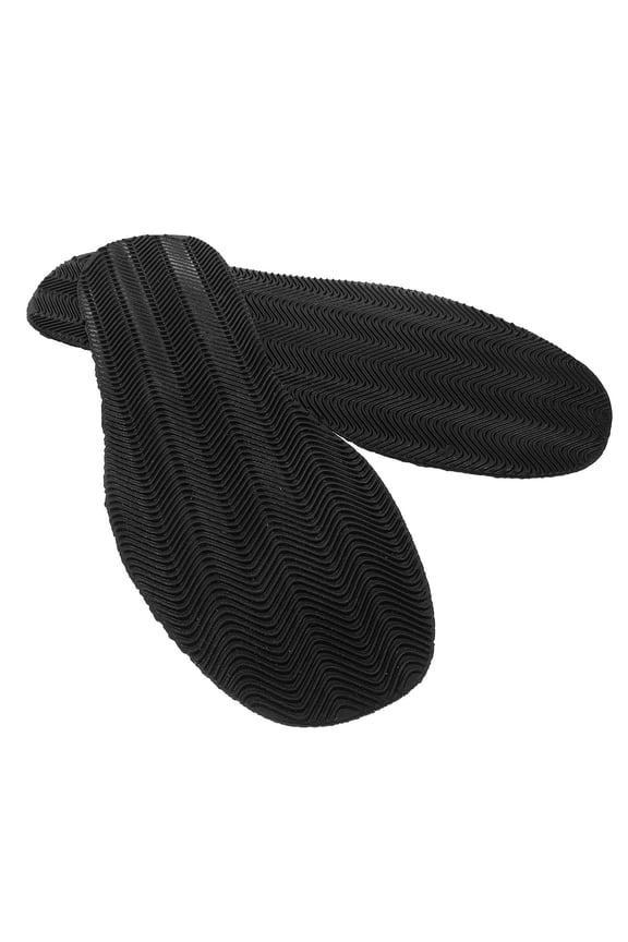 2Pairs Shoe Sole Replacement Black Rubber Anti Slip Cushion for Sneakers Boots
