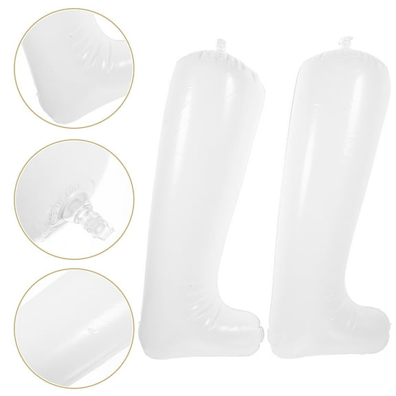 BESTYASH 2Pairs Inflatable Boot Trees White Shoe Holders to Keep Tall Boots Upright and Tight