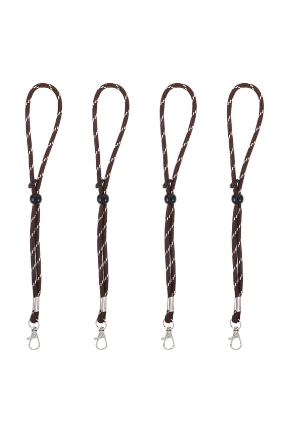 2Pairs Winter Ski Glove Leash Coffee Color with Flexible Adjustable Strap for Snow Activities