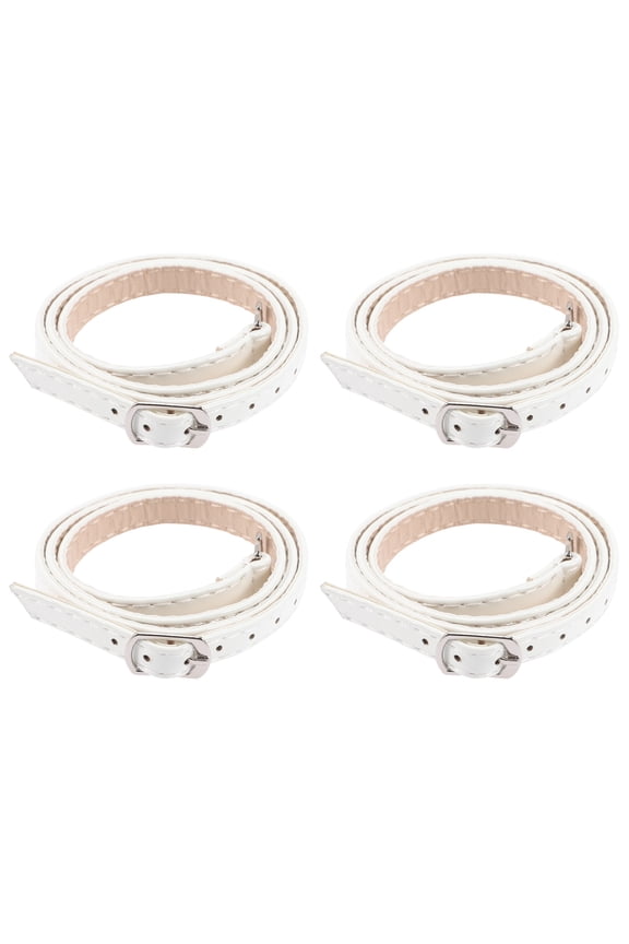 2Pairs White Shoe Strap Extender for Heels Decorative and Practical Use