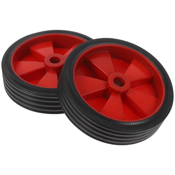 BESTYASH 2Pcs Replacement Air Compressor Wheels 5 Inch Heavy Duty Plastic Casters for Quiet Movement