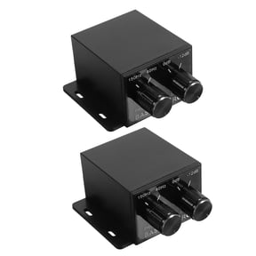 BESTYASH 2-Pack Adjustable Car Audio Amplifier Level Controllers with ABS Material for Enhanced