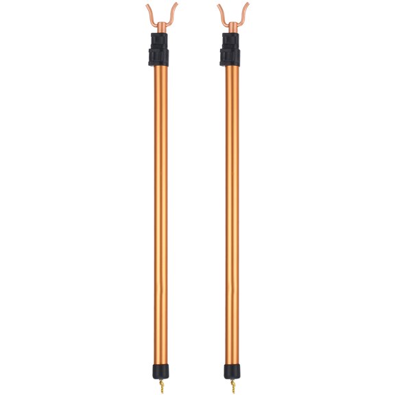 BESTYASH Adjustable Clothes Drying Pole, Golden Alloy, Sturdy and Space-Saving 2Pcs