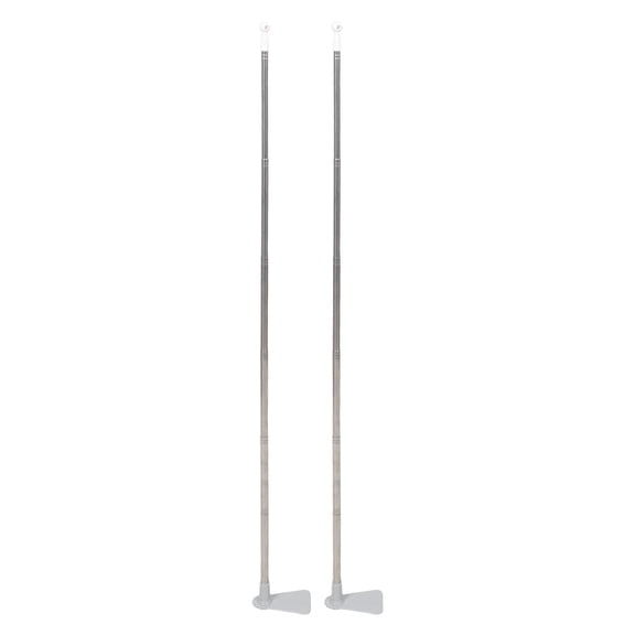 BESTYASH 2Pcs Adjustable Telescopic Plated Silver Mosquito Net Support Rods No Drill Bed Canopy Poles Stable and Strong