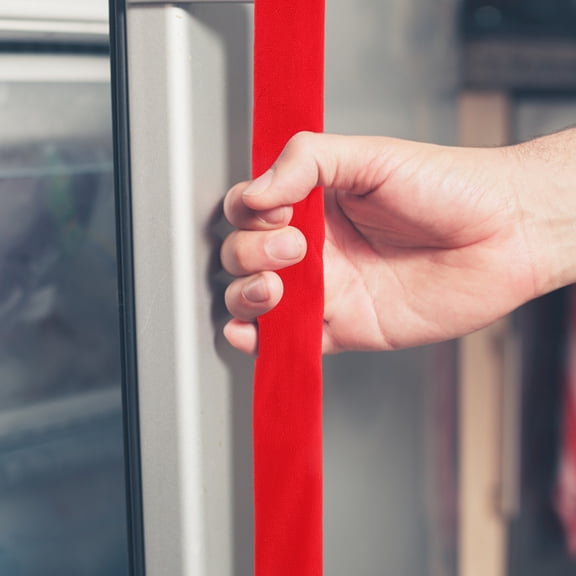 BESTYASH 2Pcs Appliance Handle Covers Red Refrigerator Handle Protectors Washable and Stain Resistant