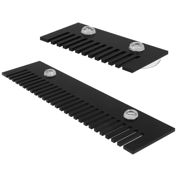 BESTYASH 2Pcs Aquarium Acrylic Overflow Comb Black Fish Tank Comb Lightweight Safe for Home