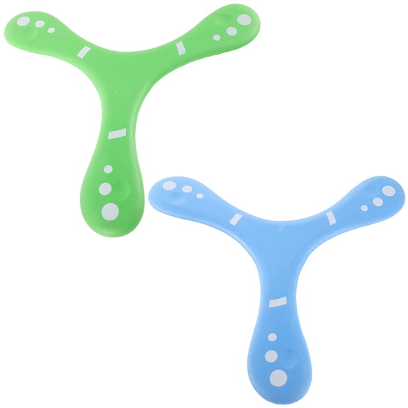 BESTYASH 2Pcs Assorted Color Boomerangs for Catch and Throw Outdoor Games and Sports Activities