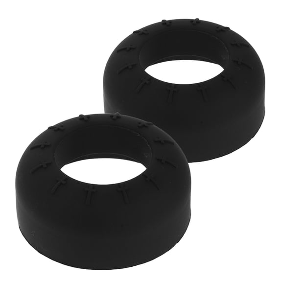 BESTYASH 2Pcs Baseball Bat Grip Ring Black Silicone Choke Up Knob for Enhanced Hand Positioning